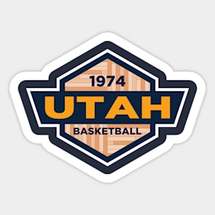 Utah Jazz Basketball Sticker